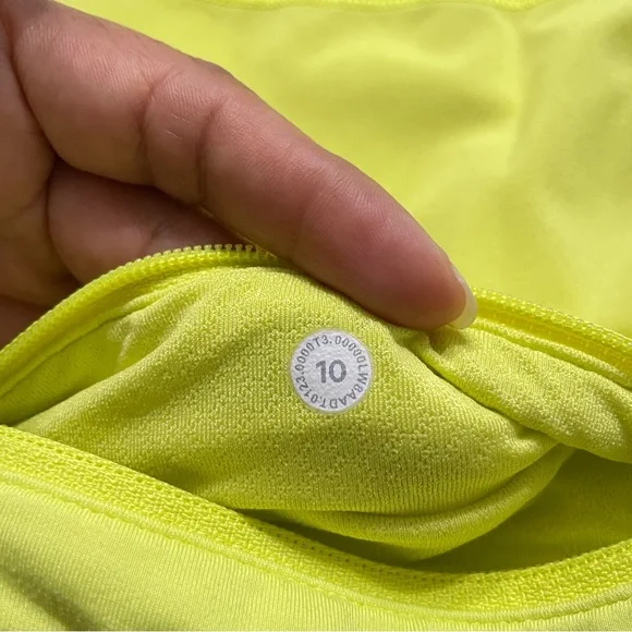 Lululemon Pace Rival skirt yellow Serpentine 10 tennis pickaball golf - Picture 15 of 15